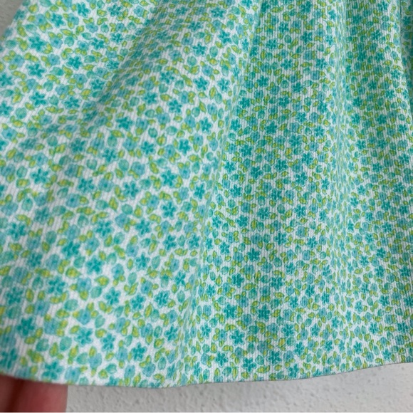 Luli & Me smocked dress green & blue floral sleeveless with bloomers 12 months - Picture 14 of 15